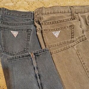 GUESS Women's Jeans - Black/Tan Sz 32